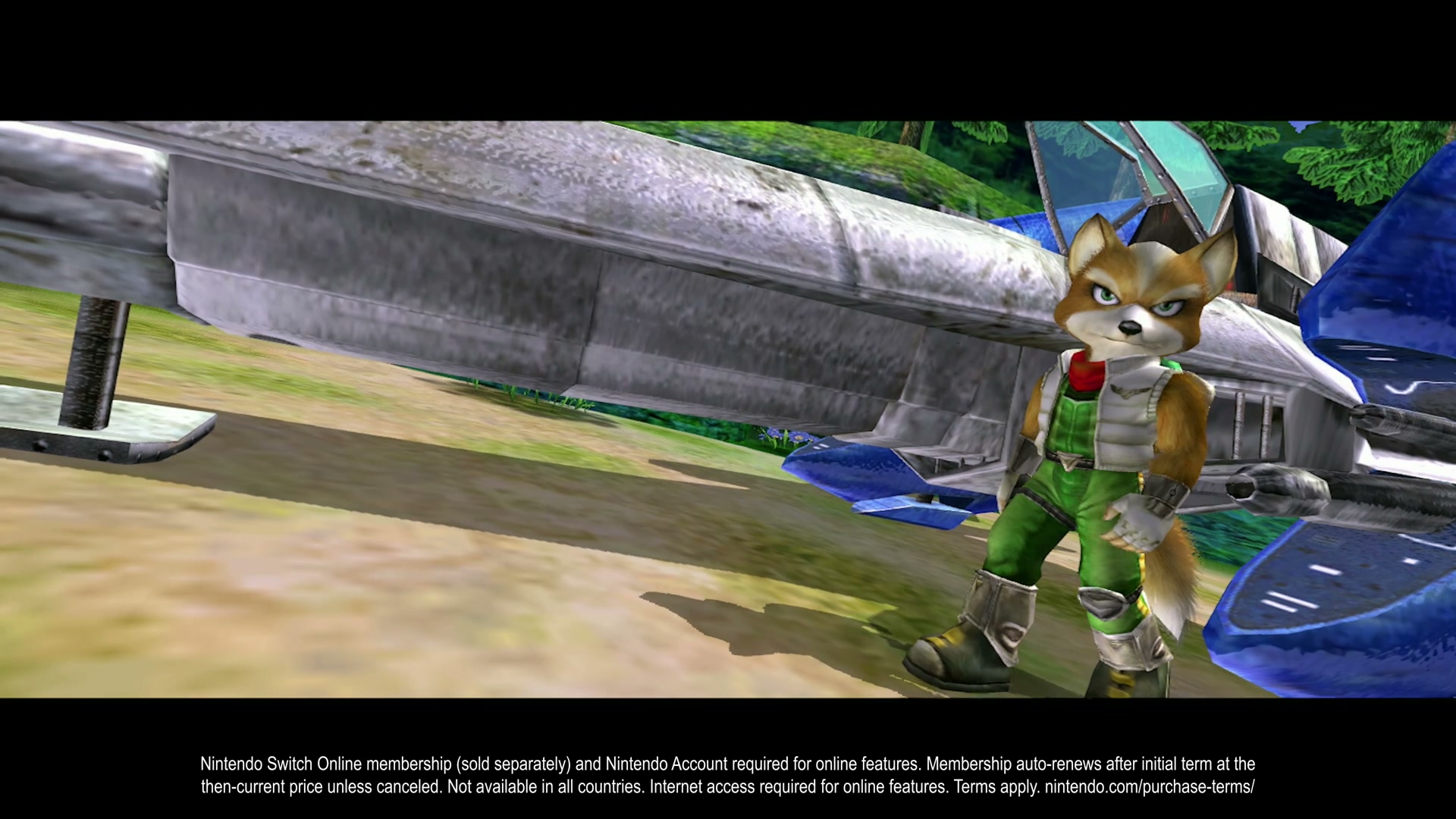 Fox McCloud beside his spacecraft in Star Fox Adventures in Nintendo’s GameCube Classics announcement